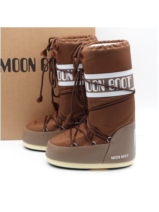 Moon Boot Shoes - NEW Moon Boot Icon Nylon Snow Boots 80D1400440-M005 Shitake